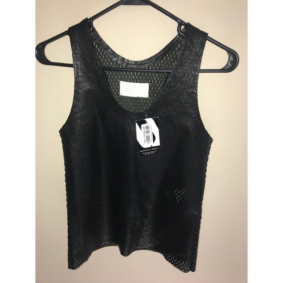 Maison Martin Margiela Tops - Maison Martin Margiela Leather Tank